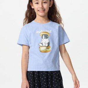 Mofusand Cat Cotton T-Shirt Women Size 13 fit women medium NWT